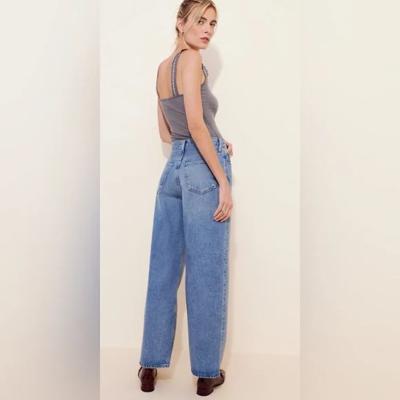 Agolde Low Slung Baggy Straight Jeans - Picture 3 of 6